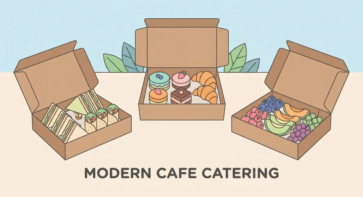 Catering boxes from Corner Table Cafe
