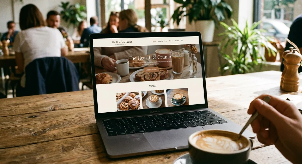 Cafe website example