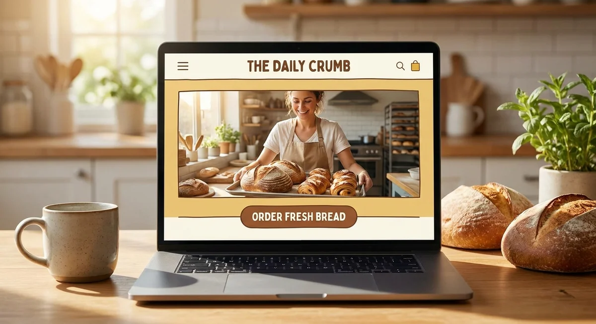 Generated bakery site preview