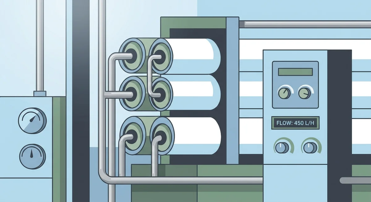 Cross-flow microfiltration equipment used to produce WPI 90 whey protein isolate