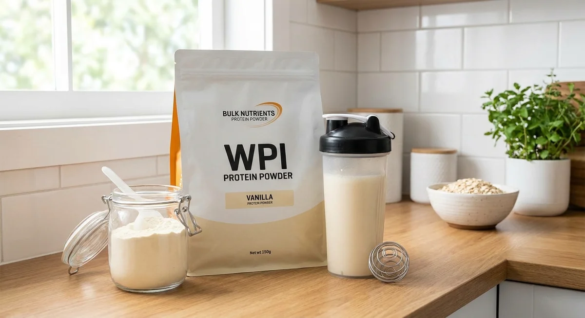 Bulk Nutrients WPI with prepared shake