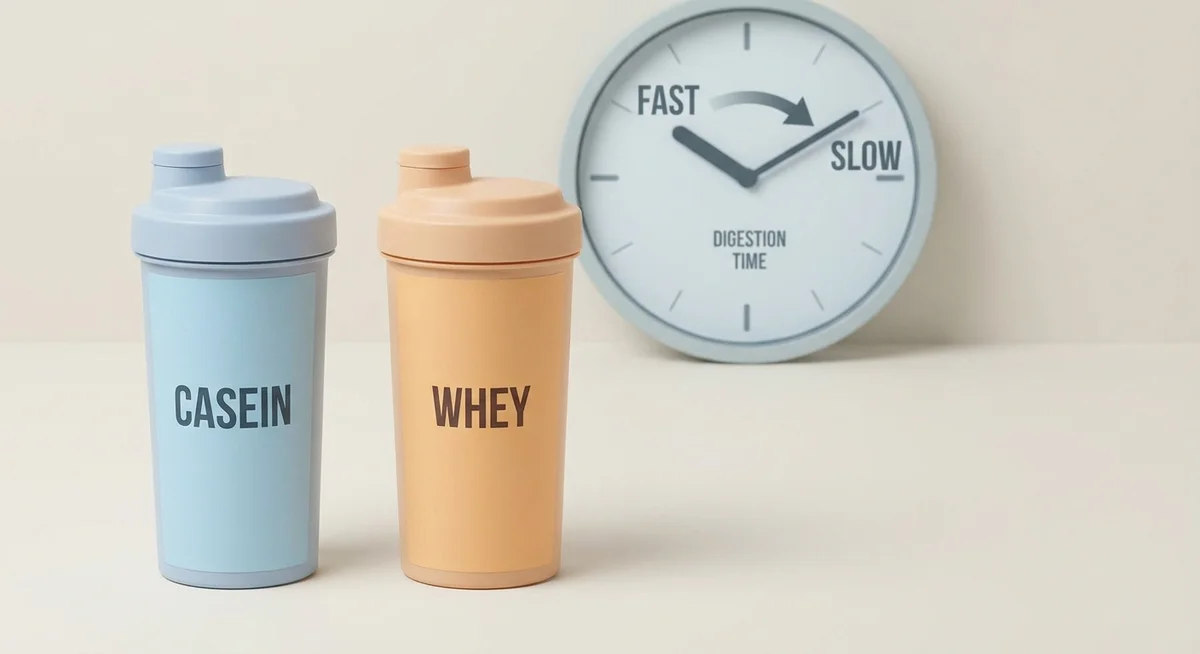 Casein protein powder versus whey protein powder digestion comparison