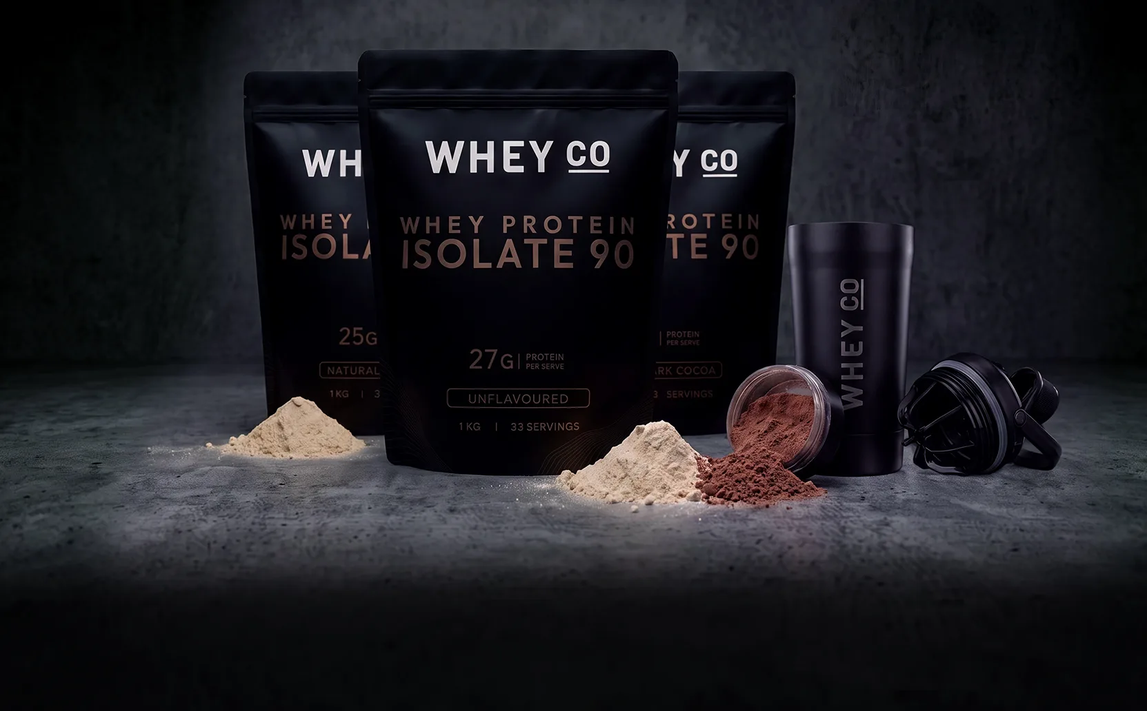 The Whey Co Premium WPI 90 protein pouch