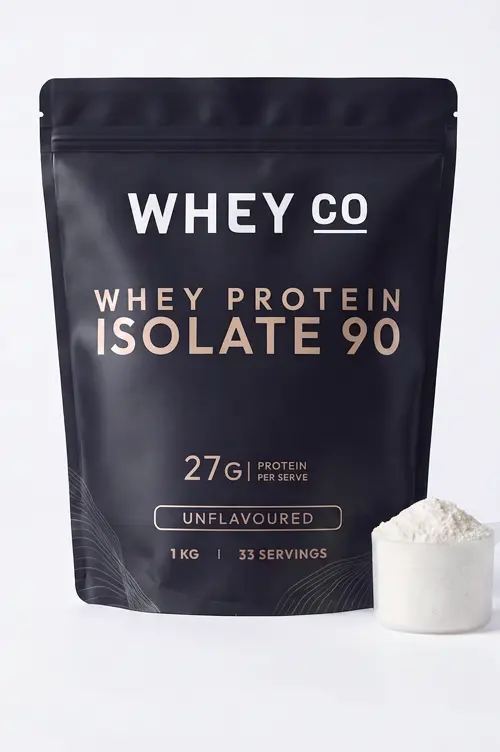 The Whey Co WPI 90 protein powder tub