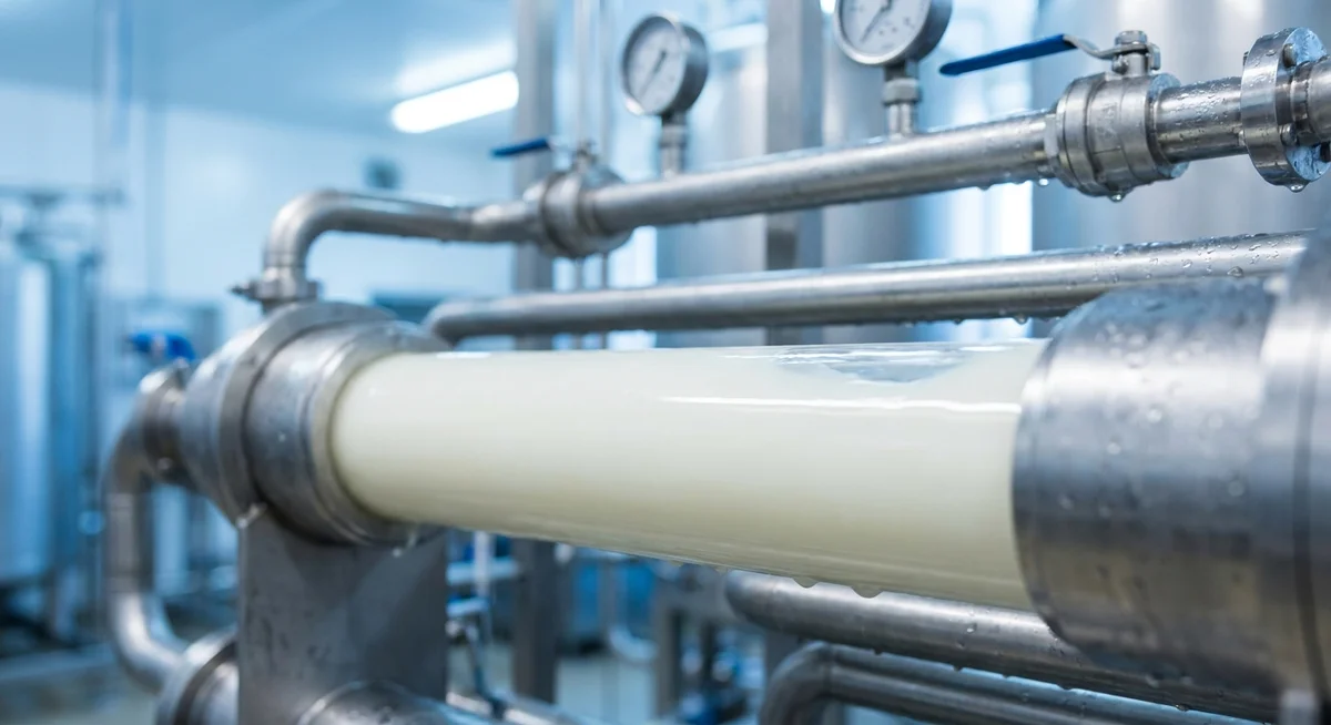 Cross-flow microfiltration process separating whey protein